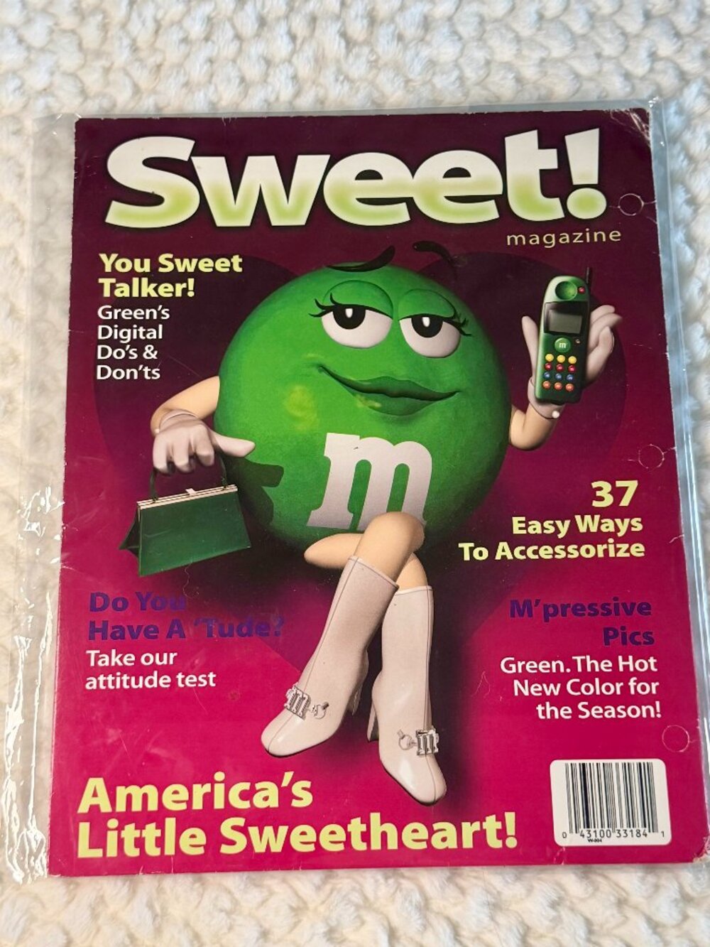 Vintage Miss Green M&M 2-Pocket Folder